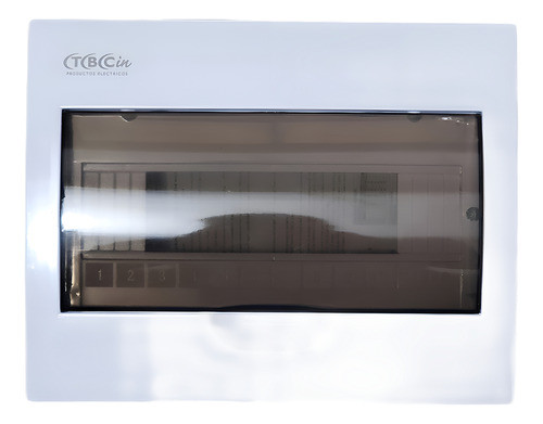 Tablero Exterior 8 Modulos Embutir Puerta Transparente Tbcin 0