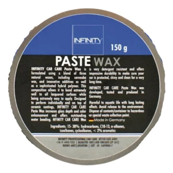 Infinity | Paste Wax | Cera En Pasta De Carnauba | 150gr 0