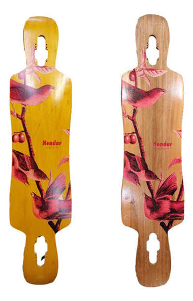 Shape Skate Longboard Hondar Red Bird 41 Drop Mini Tail Nose 0