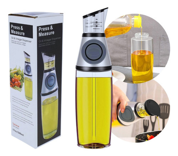 Aceitero Medidor Mezclador Aderezos Aceite Ensaladas Botella 0