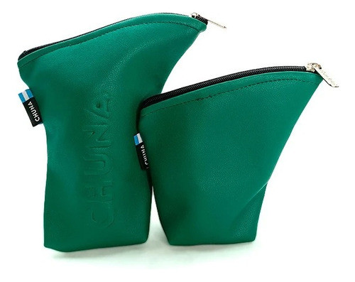 Chaulata Set Para Mate Yerbera Azucarera Chuna Cuerina Verde 0