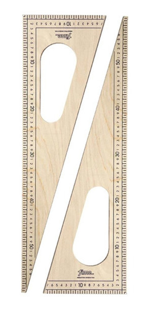 Escuadra Fime De Madera P/ Pizarron X 60 Cm. Sin Lustrar 0