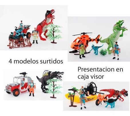 Palyset De Dinosaurios Mediano 46cm Accion Wabro 9339 0