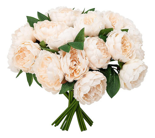 Softflame Artificial / Fake / Faux Flowers - Peony Bundle Wh 0