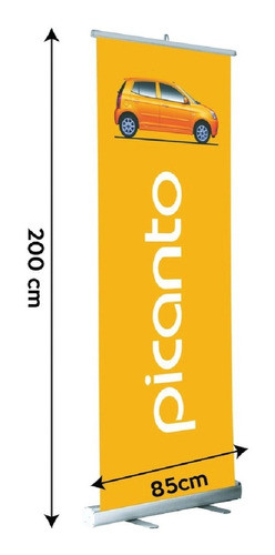 Cartel Banner Roll Up Con Lona De 85x200cm Maxima Calidad 0