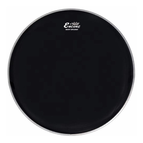 Parche Remo Encore Diplomat Ebony Negro - 12 Pulgadas P/ Tom 0