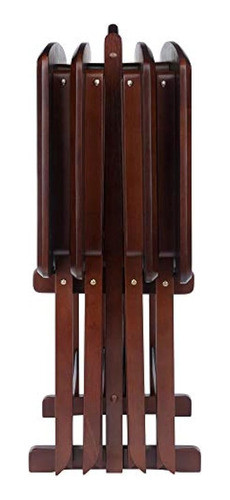 Winsome Oversize Snack Table Set Nogal 0