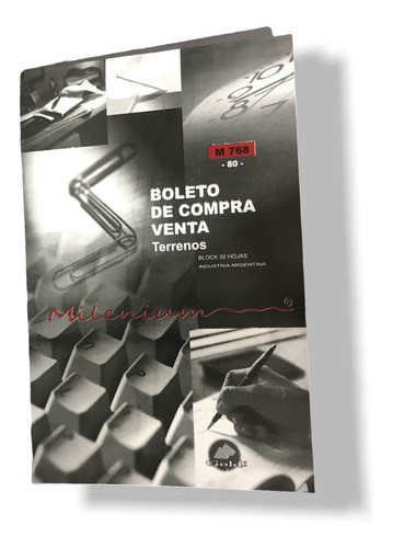 Formulario Milenium Boleto Compra Venta Terrenos 50 Hojas 0