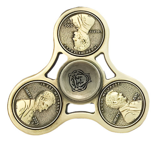 Ciento Dólar Aleación Mano Spinner Tri Fidget Enfoque Edc De 0