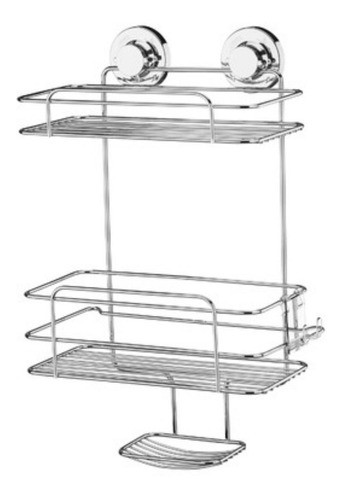 Organizador Baño O Cocina Doble Con Ventosa 2 Años Gtía 0