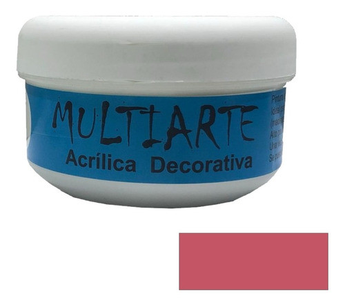 Pintura Manualidades Color Coral Multiarte 200ml 0