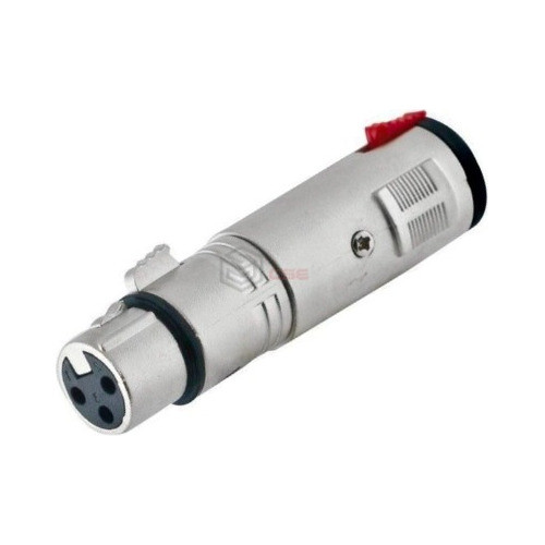 Plug Adaptador Xlr Fêmea P/ Jack P10 Fêmea Estéreo Com Trava 0