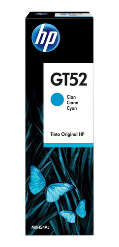 Botella De Tinta Hp Gt52 Cian 11x 500 51x 530 55x 615 0