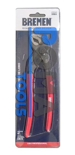 Pinza Pico Loro 8'' Pulgadas 200 Mm Aislada 5160 Bremen Rbc 0 Pinza Pico Loro 8'' Pulgadas 200 Mm Aislada 5160 Bremen Rbc 0