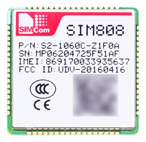 Modulo Evaluacion Sim 808 Sim-808 Sim808 Gps Gsm Gprs 0
