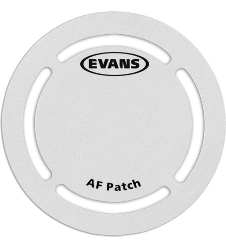 Parche Evans Eqpaf1 Patch Blanco Bombo X2 P/ Bateria 0