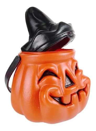 Calabaza Caramelera Golosinera Halloween - Con Tapa 0