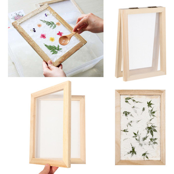 Kit De Tela Para Fabricação De Moldes De Papel De Madeira Co 0