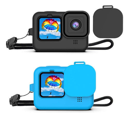 Protector Camara Y Lente Silicona Compatible Gopro 9 10 11 0
