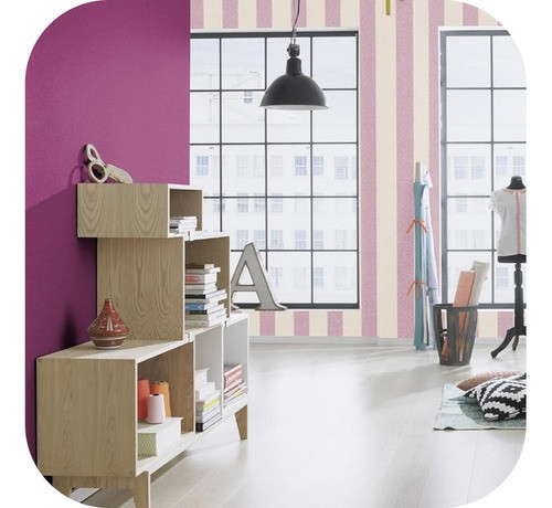 Papel Empapelar Vinilico Rasch Violeta 448542 Muresco 0