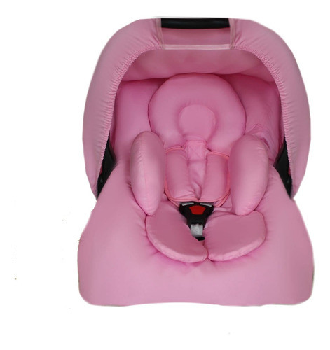 Capa De Bebê Conforto+capota Protetora+apoio De Corpo Rosa 0