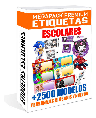 Kit Imprimible Etiquetas Escolares 0