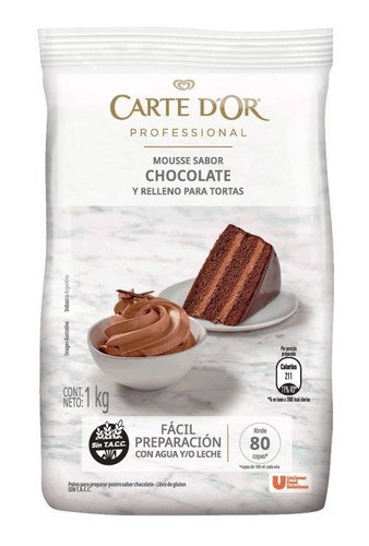 Mousse De Chocolate Negro Carte D'or 0