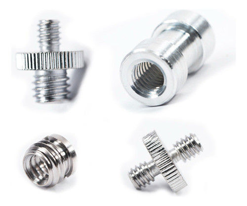 Kit Parafusos 4x1 Pino Adaptador 1/4 3/8 Tripé Flash Câmera 0