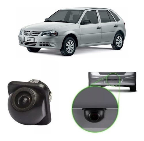 Câmera De Ré Tartaruga Visão Noturna Vw Gol G4 0