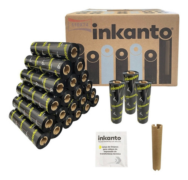 Ribbon Cera 110x74 Armor Inkanto Preto Zebra Elgin L42 24 Un 0
