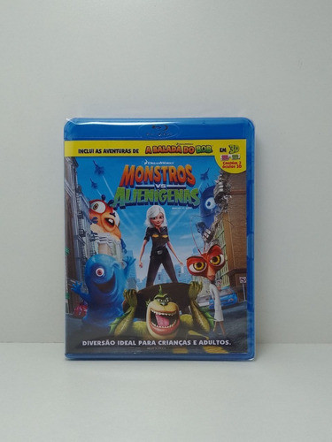 Blu-ray Monstros Vs Alienígenas - Novo - Original & Lacrado 0