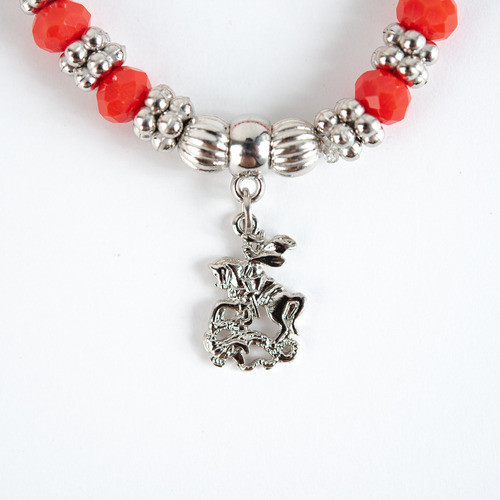 Pulseira De São Jorge Cristal Vermelho 8mm 0