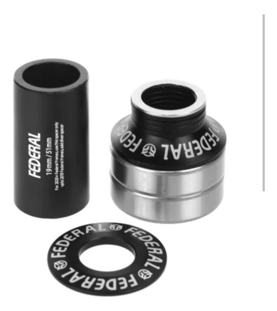 Caja Pedalera Bmx Federal Mid V2 19mm Eje Fino 0