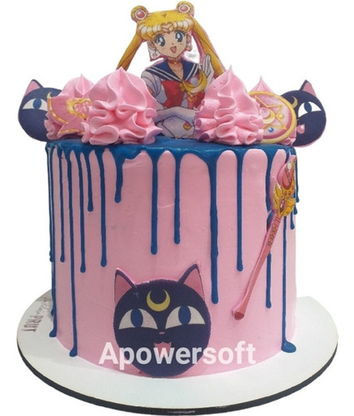 Torta Temática Sailor Moon 0 Torta Temática Sailor Moon 0