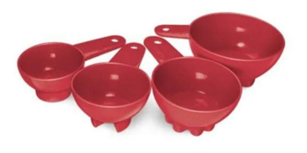 Jogo De Colheres Medidoras Xicaras Completo 4 Peças + Brinde 0