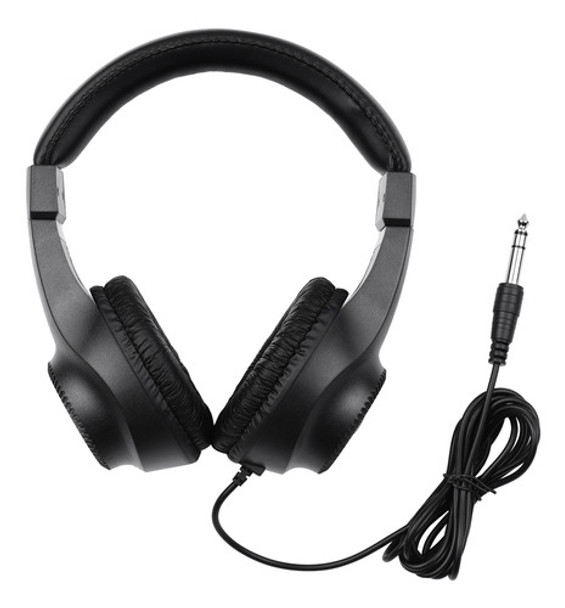 Fone De Ouvido Estéreo Com Fio Preto (não Pc) Para Plugue 0