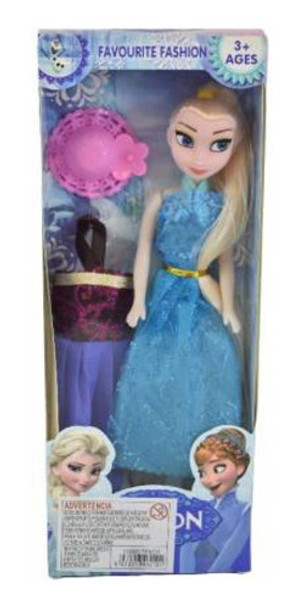 Muñeca Elsa Frozen Anna Con Sombrero O Bolso Y Vestidos 0