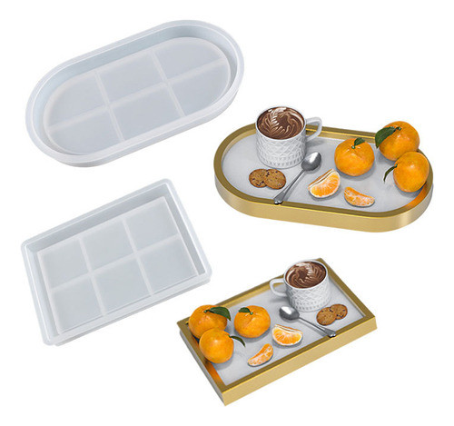 Molde Silicona Bandeja Para Resina Yeso 0