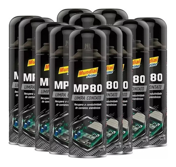 Kit 12x Limpa Contato Mundial Prime 300ml Spray Caixa 0