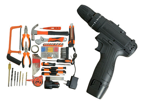 Kit Jogo De Ferramentas 26 Pçs Com Maleta + Parafusadeira 0