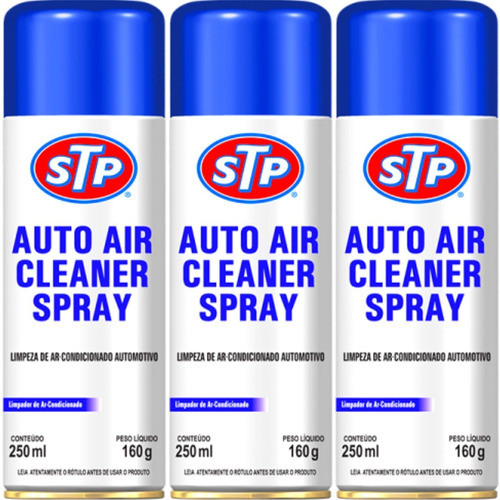 3 Higienizador De Ar Condicionado Auto Air Cleaner Stp Limpa 0