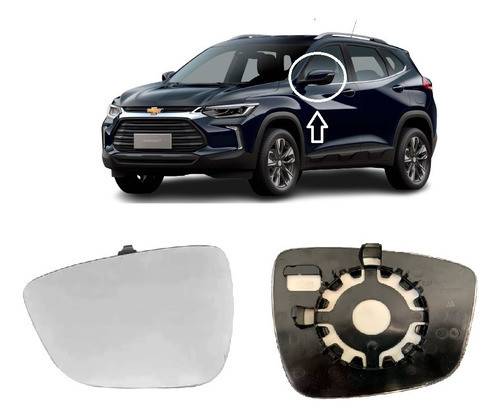 Lente Retrovisor Gm Nova Tracker 2020/2024 Original Esquerdo 0