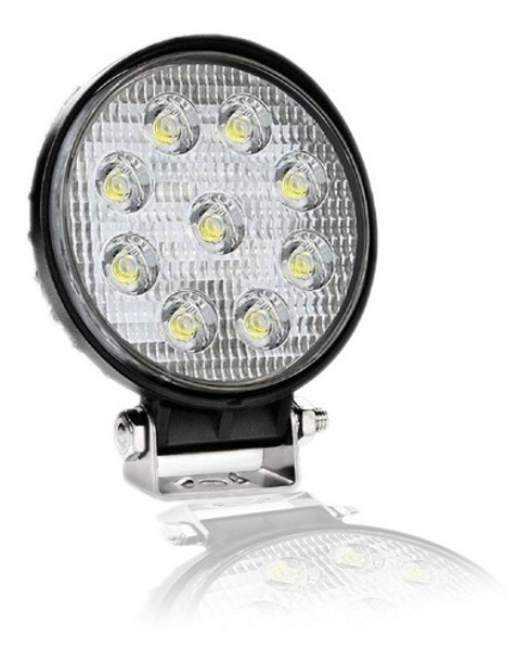 Faro Auxiliar Moto Auto Cree Led 27w Redondo Slim 4x4 F5 0