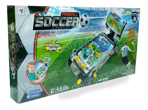 Pinball Soccer Flipper Juego Luz Sonido Electrónico 0