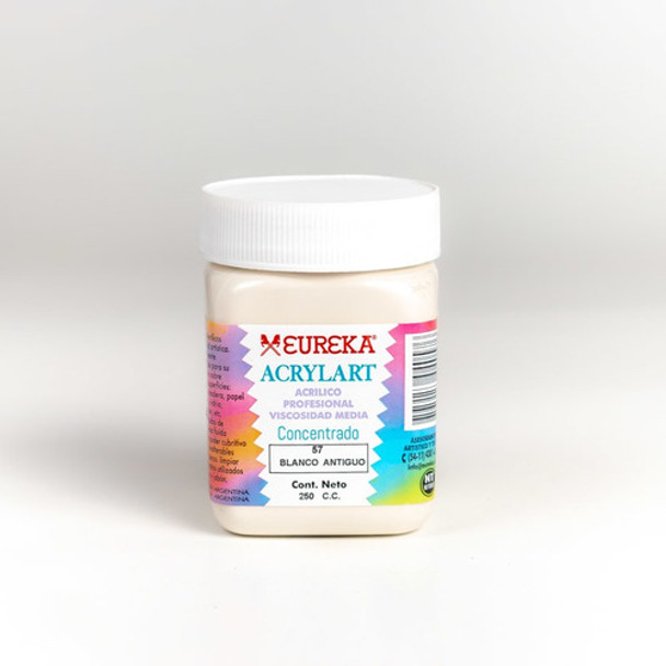 Acrilicos Eureka 250 Cc Acrylart Blanco Antiguo 0
