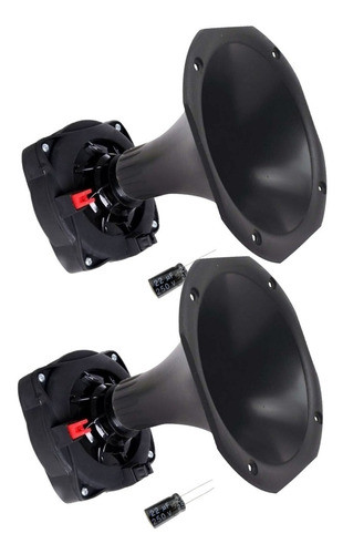 Kit 2 Driver Unlike Corneta + Capacitor 200w Cx Corneteira 0