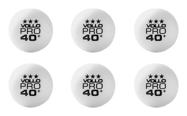Bola Tênis De Mesa Vollo 3 Estrelas C 6 Unidades Bola Tênis 0