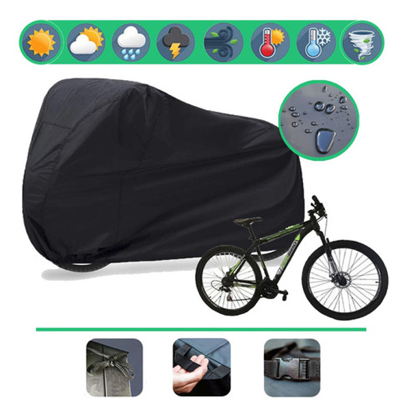 Funda Cubre Bicicleta Bici Rodado 26 Lona Premium 182x75x100 0