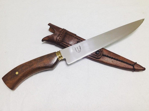 Faca Artesanal Sg Gaucha Inox Campeira 9 Polegadas Bainha 0