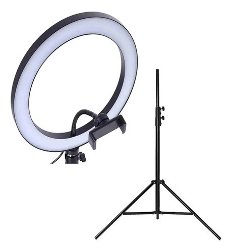 Aro De Luz Led 26 Cm De Diametro Con Tripode Soporte Febo 0